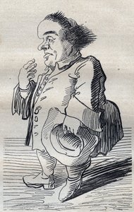 A Deep Thinker - Cartoon by Pier Leone Ghezzi (1740) by Pier Leone Ghezzi