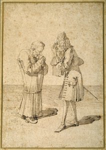 Baron Philip von Stosch showing an antique gem to Sabbatini by Pier Leone Ghezzi