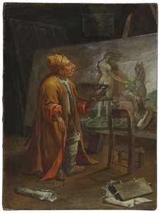 Paolo de Matteis in His Studio by Pier Leone Ghezzi
