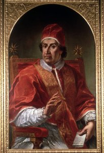 Portrait of Clement XI (1649 - 1721) by Pier Leone Ghezzi. Museo di Roma. Rome by Pier Leone Ghezzi