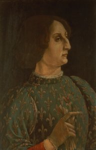 Portrait of Galeazzo Mario Sforza by Piero del Pollaiolo