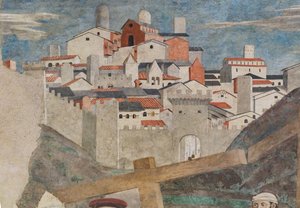 Finding of the three crosses and verification of the Cross, from The stories of the True Cross