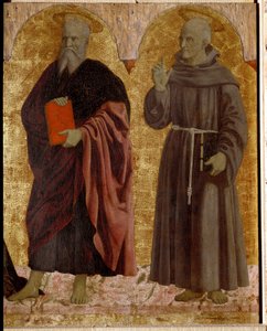 Polyptych of Mercy: The Virgin of Mercy, Surrounded by Saints (detail) by Piero della Francesca