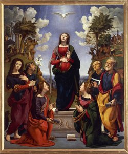 Immaculate Conception Surrounded by Saints by Piero di Cosimo
