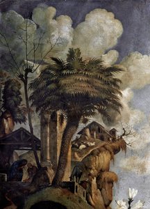 Virgin and Child on the Throne Surrounded by Saints (detail) by Piero di Cosimo