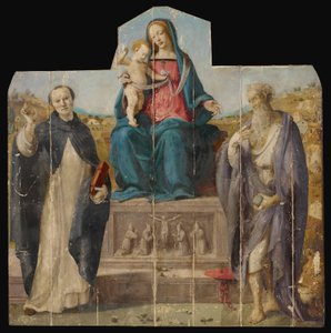Virgin and Child with Saints Vincent Ferrer and Jerome by Piero di Cosimo