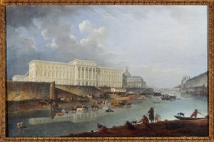 The Hôtel de la Monnaie, the Quai de Conti and the Seine, seen from the Pointe de la Cité