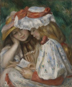 Two Girls Reading
