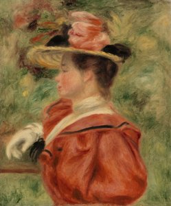 Woman with Glove by Pierre-Auguste Renoir