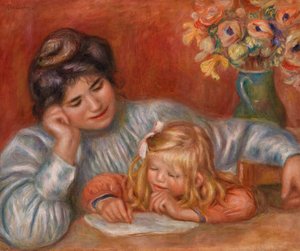 Writing Lesson by Pierre-Auguste Renoir