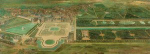 View of Fontainebleau Castle by Pierre-Denis Martin
