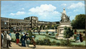 The ruins of the Tuileries Palace, after the fire of 1871, ca. 1880