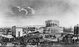 View of la Villette gate, Paris