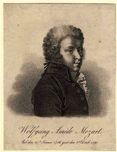 Portrait of the Composer Wolfgang Amadeus Mozart 1756-1791, After 1824