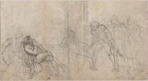 Elizabeth Cazotte Rescues Her Father from the Death Sentence at the Prison by Pierre Alexandre Wille