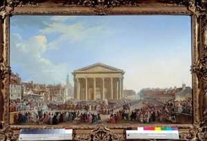 Ceremony of Laying the First Stone of the New Church of Saint Genevieve on 6/09/1764 by Pierre Antoine Demachy