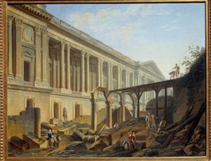 Degagement of the Louvre Colonnade by Pierre Antoine Demachy
