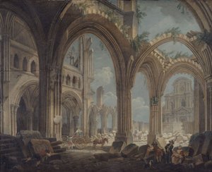 Demolition of the church Saint-Jean-en-Greve