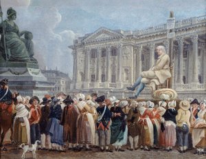 Exposition of Pierre Nicolas Perrin on the Place de la Révolution, c. 1793