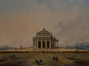 Fantastical architectural studies with figures