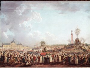 Feast of the Supreme Being at the Field of Mars by Pierre Antoine Demachy