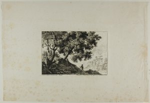 Landscape with Man Carrying Staff