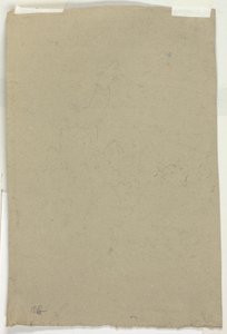 Sketch of Treetops and Figure