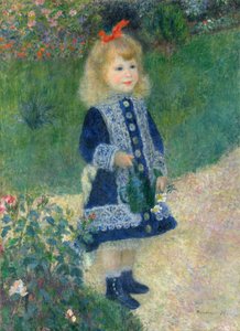 A Girl with a Watering Can by Pierre Auguste Renoir
