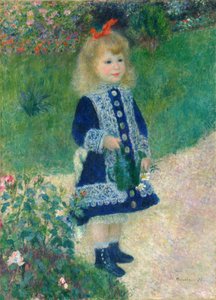 A Girl with a Watering Can by Pierre Auguste Renoir