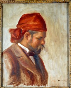 Ambroise Vollard (1868-1939) with a Red Scarf, Merchant of Paintings, by Pierre Auguste Renoir (1841-1919), circa 1899