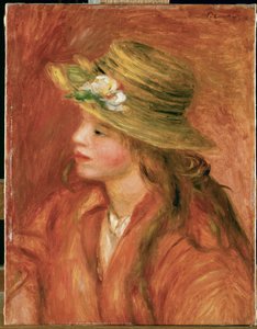 Girl with a Straw Hat