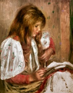 Little Girl in White by Pierre Auguste Renoir