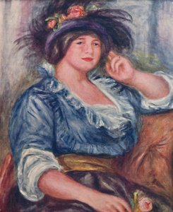 Girl with a Rose, 1913, 1923 by Pierre Auguste Renoir