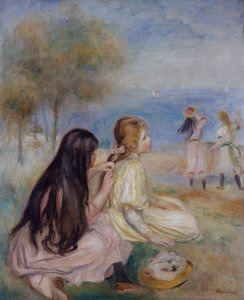 Girls by the Seaside, c.1875
