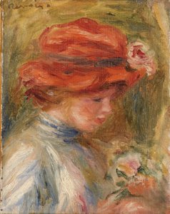 Young Woman with a Red Hat