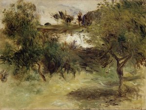 Landscape with Trees by Pierre Auguste Renoir