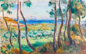 Pines near Cagnes, c. 1910 by Pierre Auguste Renoir