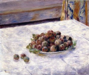 Still Life, Prunes on a Plate