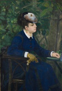 Woman in a Garden Woman with a Seagull Hat