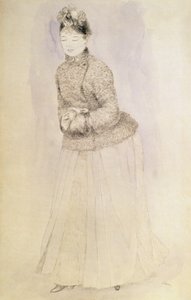 Woman with a Muff by Pierre Auguste Renoir