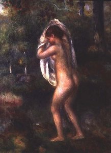 Young Girl Undressing by Pierre Auguste Renoir