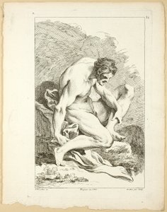 Figure, from Premier livre de figures d’Academies gravées en Partie par les Professeurs de l’ Académie Royale by Pierre Aveline