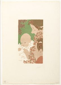 Andrée Terasse with son Jean and brother Pierre Bonnard (Family scene) by Pierre Bonnard