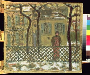 At the Fence by Pierre Bonnard