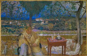 Provencal Conversation by Pierre Bonnard