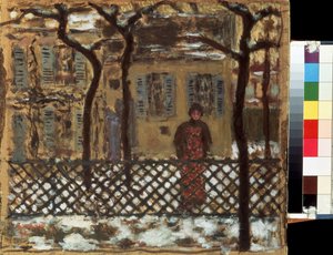 Behind the Fence by Pierre Bonnard