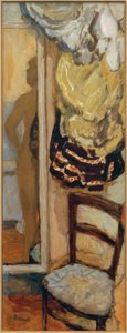 Female Nude in the Mirror by Pierre Bonnard