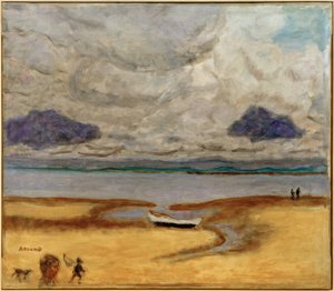The Beach at Low Tide (Low Tide at Arcachon) by Pierre Bonnard