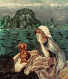 Boat Ride in Vernon. Mme Bonnard by Pierre Bonnard