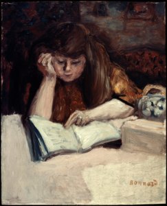Reader Leaning by Pierre Bonnard